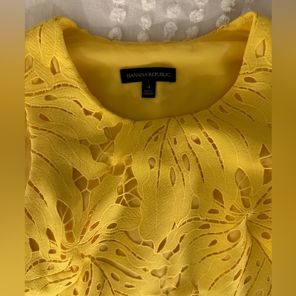 Banana republic yellow dress worn once